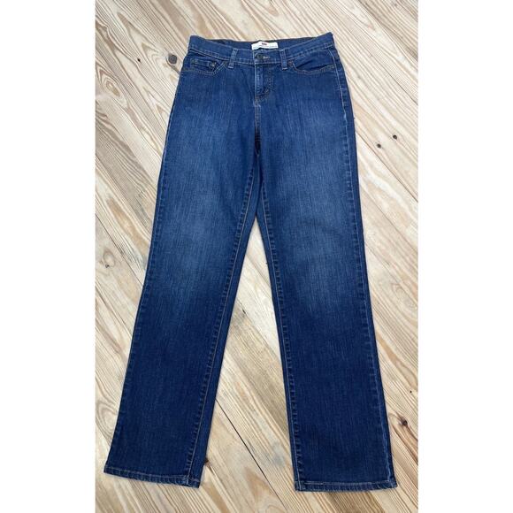 Levi’s Women’s Perfectly Slimming 512 Straight Leg Jeans Dark Wash Size 6 28x32 - Picture 1 of 6